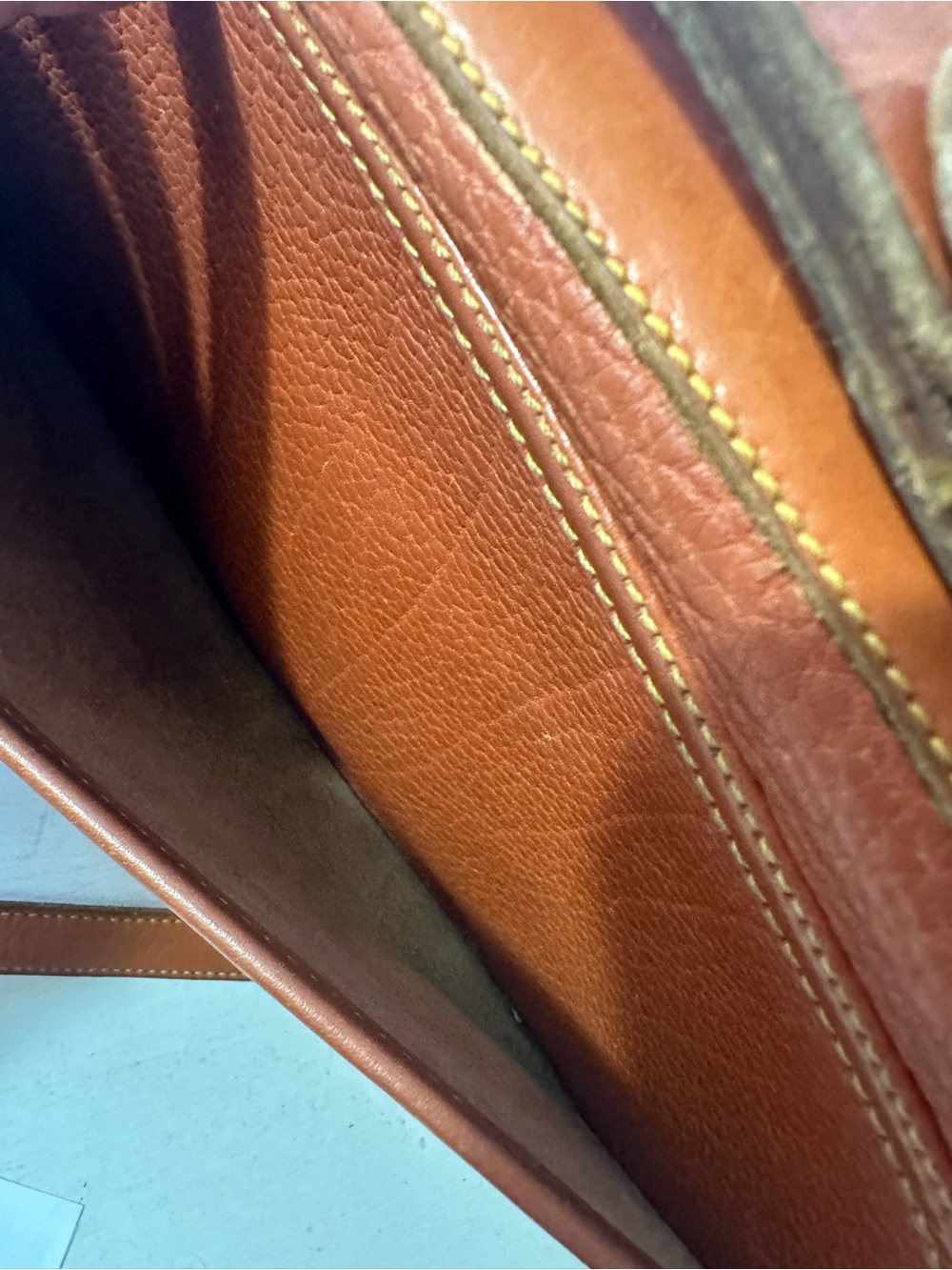 Dooney & Bourke Chestnut Brown Leather Shoulder Satchel Top Handle - Picture 6 of 14